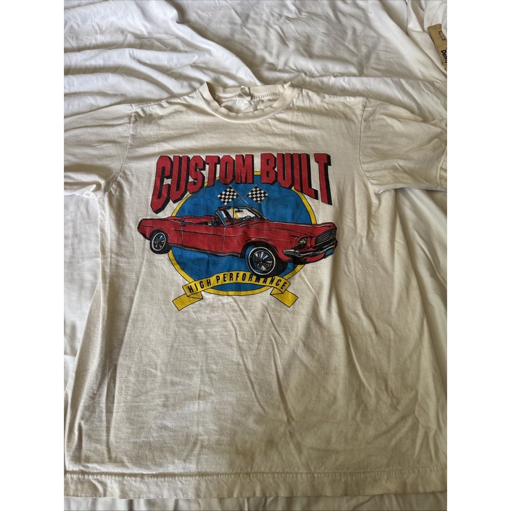 Vintage Mustang T-shirt Large Single‎ Stitch Chomp High Performance
